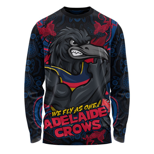 Adelaide Crows Long Sleeve T-shirt Spirit Warriors Of The Game