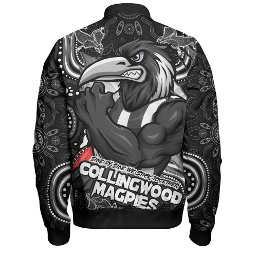 Collingwood Bomber Jacket Spirit Warriors Of The Game