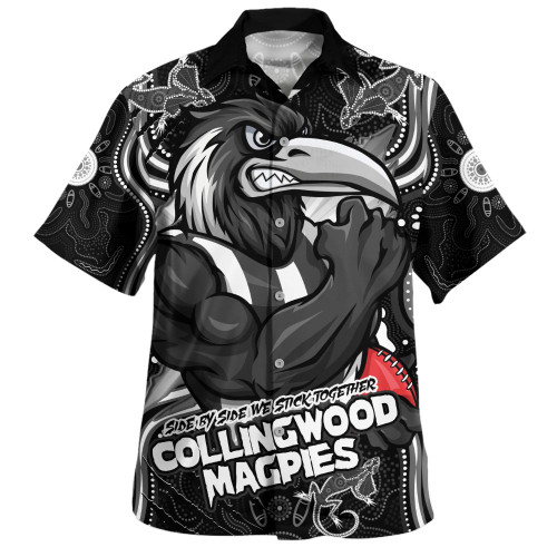 Collingwood Hawaiian Shirt Spirit Warriors Of The Game