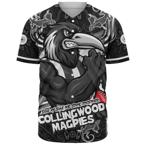 Collingwood Baseball Shirt Spirit Warriors Of The Game
