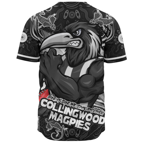 Collingwood Baseball Shirt Spirit Warriors Of The Game