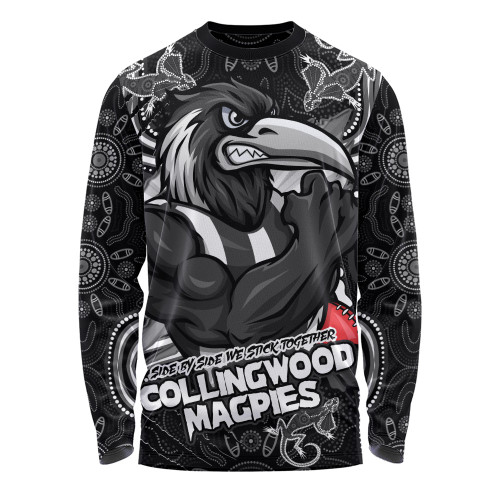 Collingwood Long Sleeve T-shirt Spirit Warriors Of The Game