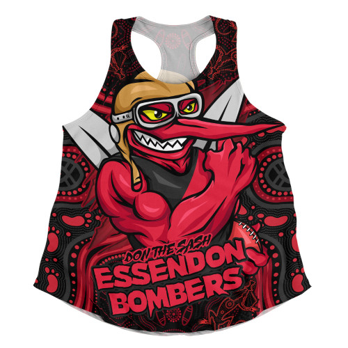 Essendon Women Racerback Singlet Spirit Warriors Of The Game