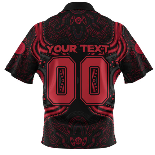 Essendon Zip Polo Shirt Spirit Warriors Of The Game Essendon Zip Polo Shirt Spirit Warriors Of The Game