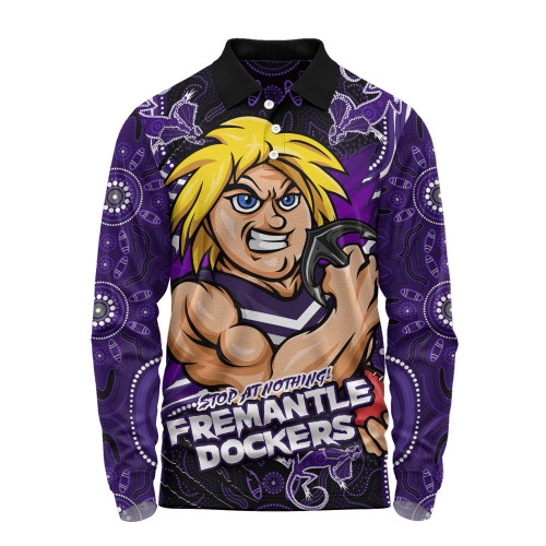 Fremantle Long Sleeve Polo Shirt Spirit Warriors Of The Game