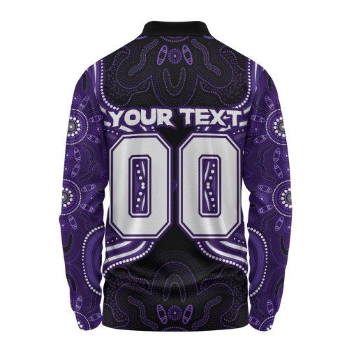 Fremantle Long Sleeve Polo Shirt Spirit Warriors Of The Game Fremantle Long Sleeve Polo Shirt Spirit Warriors Of The Game