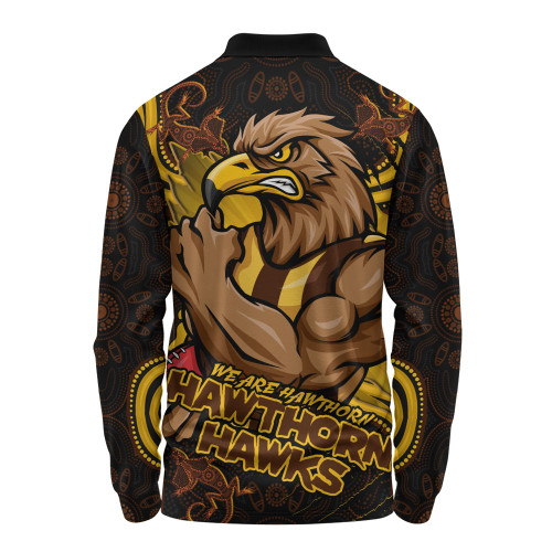 Hawthorn Long Sleeve Polo Shirt Spirit Warriors Of The Game Hawthorn Long Sleeve Polo Shirt Spirit Warriors Of The Game