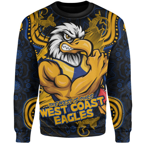 West Coast Eagles Sweatshirt Spirit Warriors Of The Game