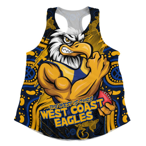 West Coast Eagles Women Racerback Singlet Spirit Warriors Of The Game