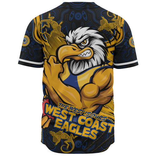 West Coast Eagles Baseball Shirt Spirit Warriors Of The Game West Coast Eagles Baseball Shirt Spirit Warriors Of The Game