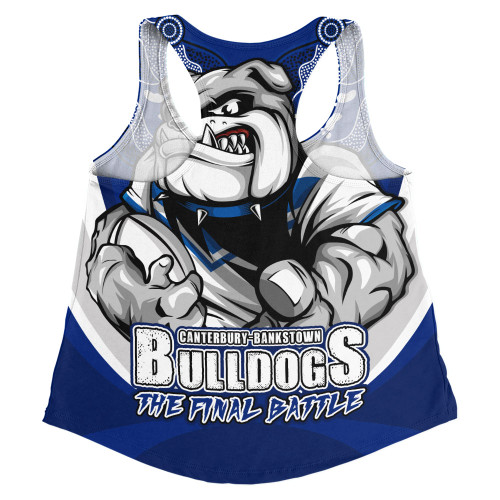 Canterbury-Bankstown Bulldogs Women Racerback Singlet Final Clash Battle Edition Canterbury-Bankstown Bulldogs Women Racerback Singlet Final Clash Battle Edition