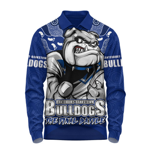 Canterbury-Bankstown Bulldogs Long Sleeve Polo Shirt Final Clash Battle Edition