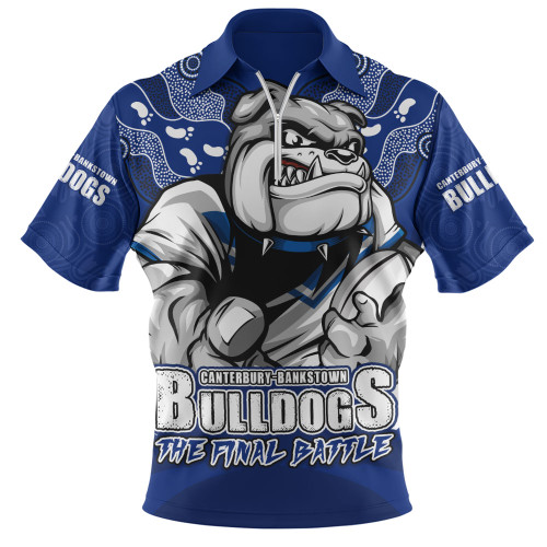 Canterbury-Bankstown Bulldogs Zip Polo Shirt Final Clash Battle Edition