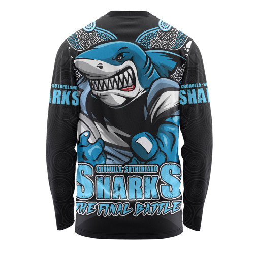 Cronulla-Sutherland Sharks Long Sleeve T-shirt Final Clash Battle Edition Cronulla-Sutherland Sharks Long Sleeve T-shirt Final Clash Battle Edition