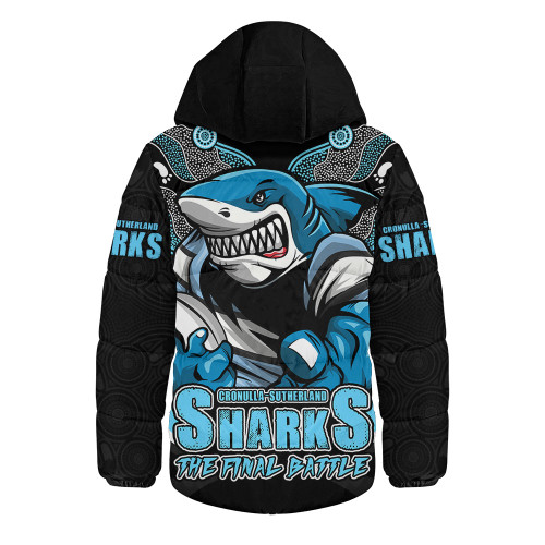 Cronulla-Sutherland Sharks Hooded Padded Jacket Final Clash Battle Edition Cronulla-Sutherland Sharks Hooded Padded Jacket Final Clash Battle Edition