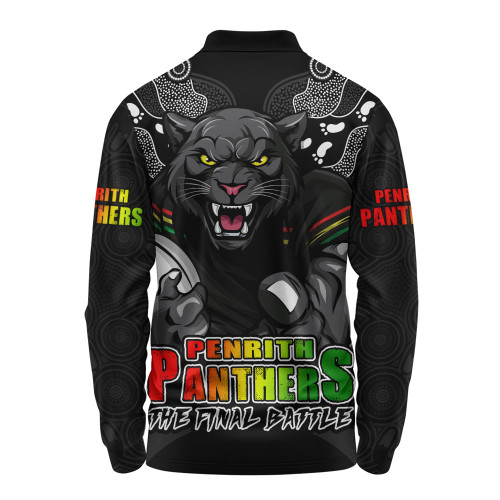 Penrith Panthers Long Sleeve Polo Shirt Final Clash Battle Edition