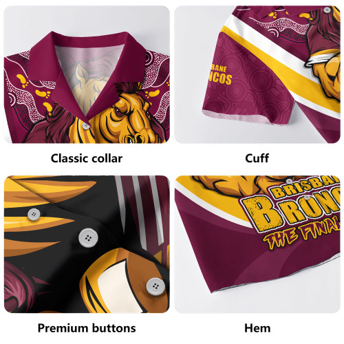 Brisbane Broncos Hawaiian Shirt Final Clash Battle Edition Brisbane Broncos Hawaiian Shirt Final Clash Battle Edition