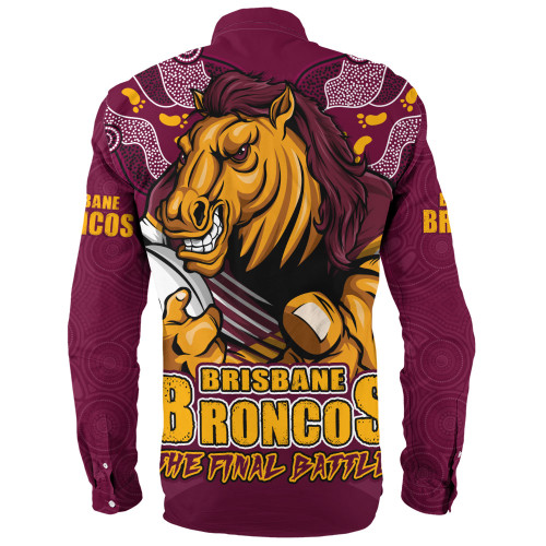 Brisbane Broncos Long Sleeve Shirt Final Clash Battle Edition