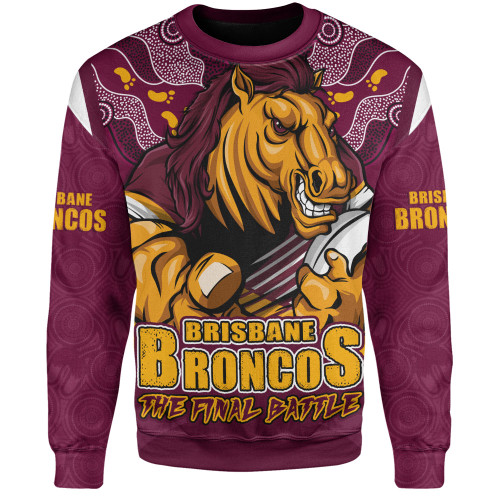 Brisbane Broncos Sweatshirt Final Clash Battle Edition