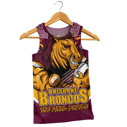Brisbane Broncos Men Singlet Final Clash Battle Edition