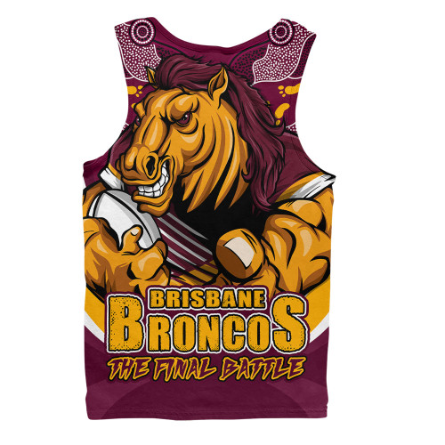 Brisbane Broncos Men Singlet Final Clash Battle Edition