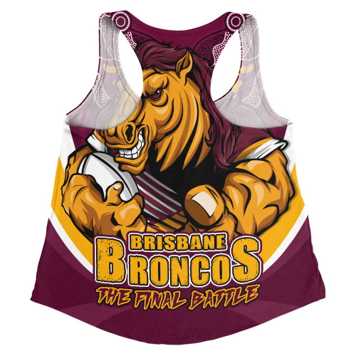 Brisbane Broncos Women Racerback Singlet Final Clash Battle Edition
