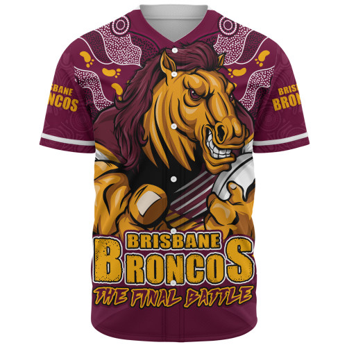 Brisbane Broncos Baseball Shirt Final Clash Battle Edition
