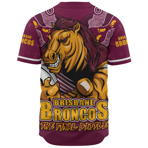 Brisbane Broncos Baseball Shirt Final Clash Battle Edition Brisbane Broncos Baseball Shirt Final Clash Battle Edition
