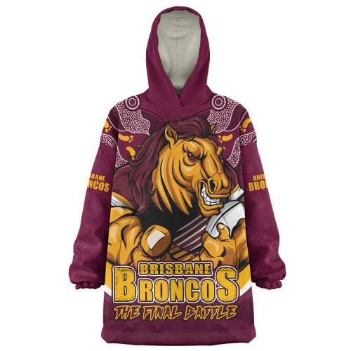 Brisbane Broncos Snug Hoodie Final Clash Battle Edition