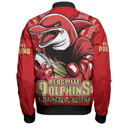 Redcliffe Dolphins Bomber Jacket Final Clash Battle Edition Redcliffe Dolphins Bomber Jacket Final Clash Battle Edition