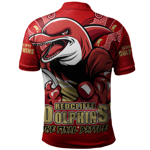 Redcliffe Dolphins Polo Shirt Final Clash Battle Edition