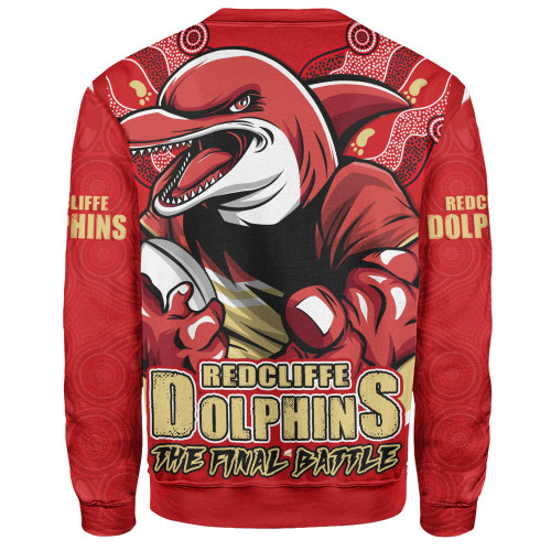 Redcliffe Dolphins Sweatshirt Final Clash Battle Edition Redcliffe Dolphins Sweatshirt Final Clash Battle Edition