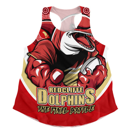 Redcliffe Dolphins Women Racerback Singlet Final Clash Battle Edition