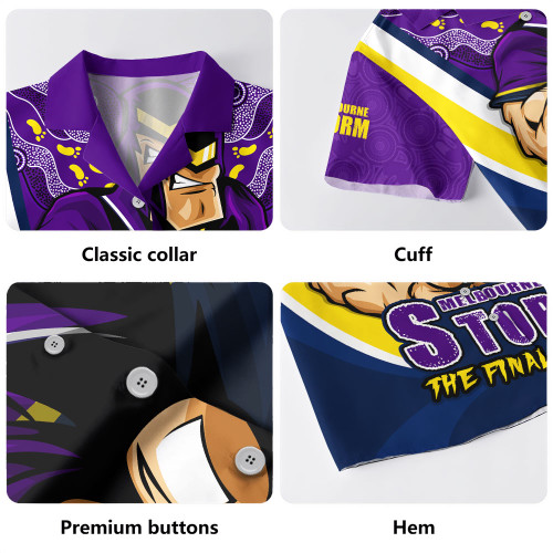 Melbourne Storm Hawaiian Shirt Final Clash Battle Edition Melbourne Storm Hawaiian Shirt Final Clash Battle Edition