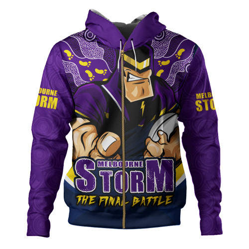 Melbourne Storm Hoodie Final Clash Battle Edition Melbourne Storm Hoodie Final Clash Battle Edition