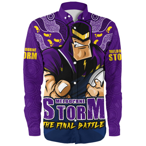 Melbourne Storm Long Sleeve Shirt Final Clash Battle Edition