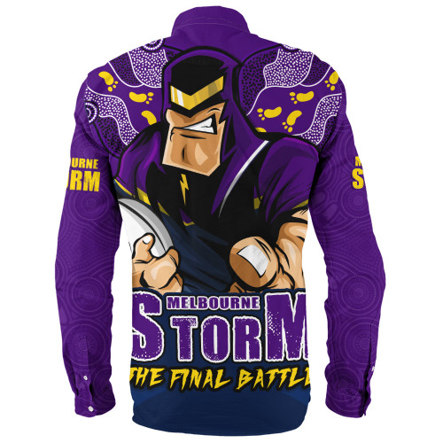 Melbourne Storm Long Sleeve Shirt Final Clash Battle Edition Melbourne Storm Long Sleeve Shirt Final Clash Battle Edition