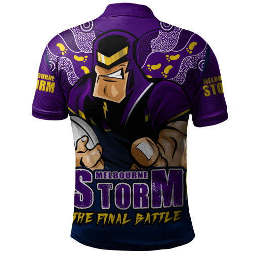 Melbourne Storm Polo Shirt Final Clash Battle Edition Melbourne Storm Polo Shirt Final Clash Battle Edition