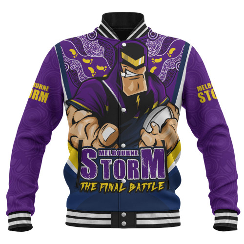 Melbourne Storm Baseball Jacket Final Clash Battle Edition