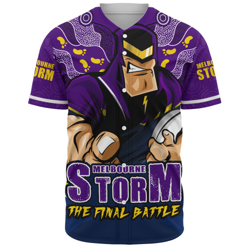 Melbourne Storm Baseball Shirt Final Clash Battle Edition