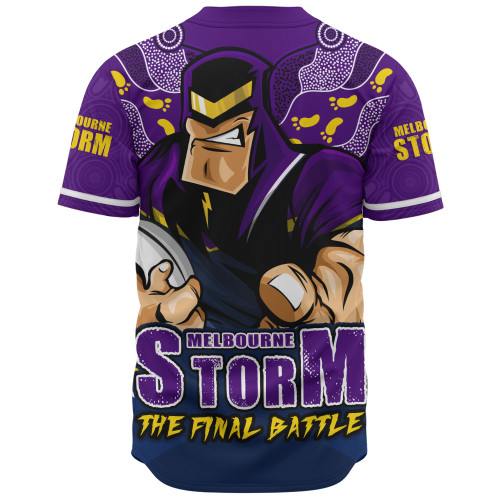 Melbourne Storm Baseball Shirt Final Clash Battle Edition Melbourne Storm Baseball Shirt Final Clash Battle Edition