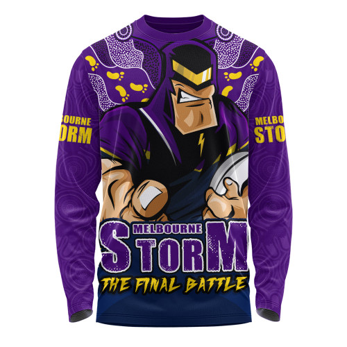 Melbourne Storm Long Sleeve T-shirt Final Clash Battle Edition