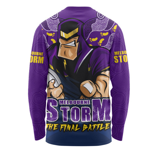 Melbourne Storm Long Sleeve T-shirt Final Clash Battle Edition Melbourne Storm Long Sleeve T-shirt Final Clash Battle Edition