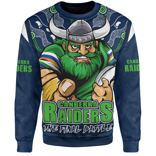 Canberra Raiders Sweatshirt Final Clash Battle Edition
