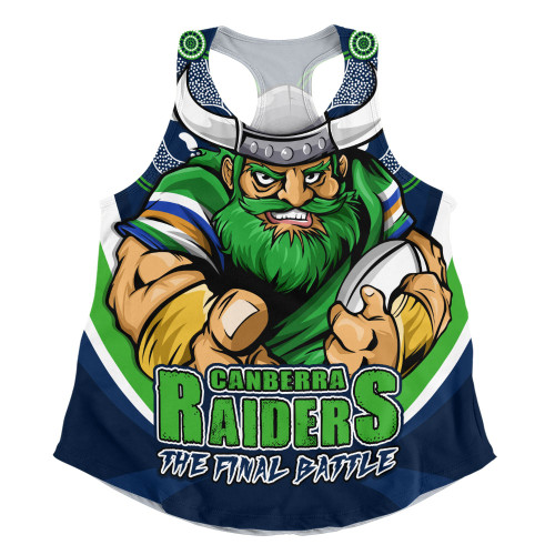 Canberra Raiders Women Racerback Singlet Final Clash Battle Edition