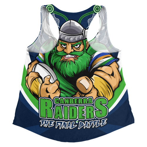 Canberra Raiders Women Racerback Singlet Final Clash Battle Edition Canberra Raiders Women Racerback Singlet Final Clash Battle Edition
