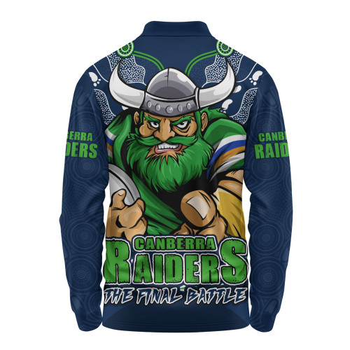 Canberra Raiders Long Sleeve Polo Shirt Final Clash Battle Edition Canberra Raiders Long Sleeve Polo Shirt Final Clash Battle Edition