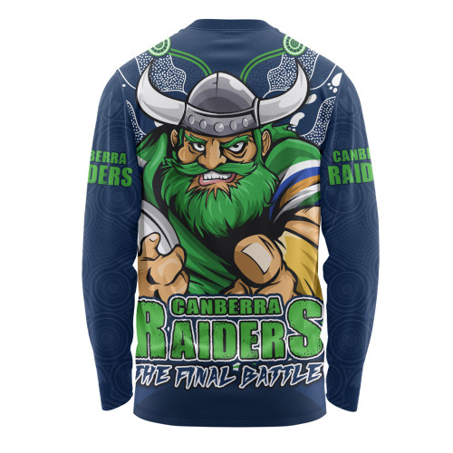Canberra Raiders Long Sleeve T-shirt Final Clash Battle Edition Canberra Raiders Long Sleeve T-shirt Final Clash Battle Edition