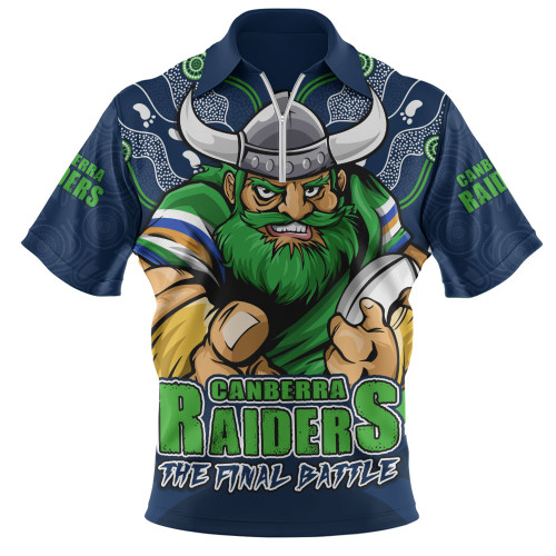 Canberra Raiders Zip Polo Shirt Final Clash Battle Edition