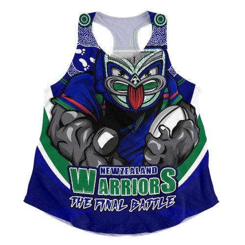 New Zealand Warriors Women Racerback Singlet Final Clash Battle Edition